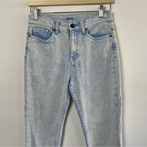 BDG Urban Outfitters Blue Acid Wash High Rise Twig Ankle Jeans Womens Size 28 - Picture 3 of 9